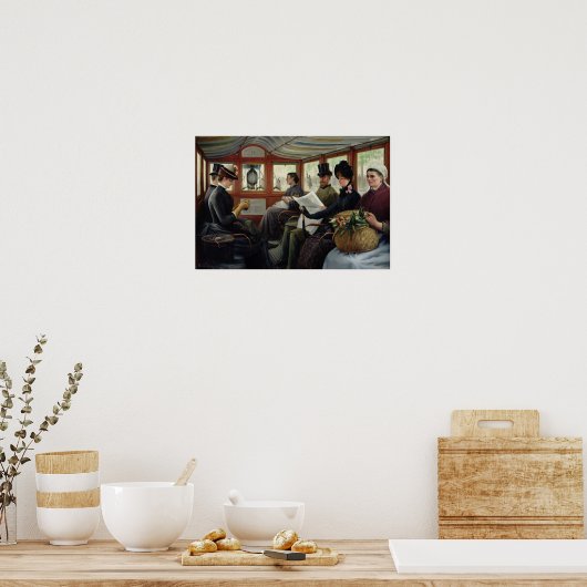 Im Omnibus, 1880 Poster (Küche)