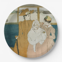 Im Omnibus durch Mary Cassatt Pappteller