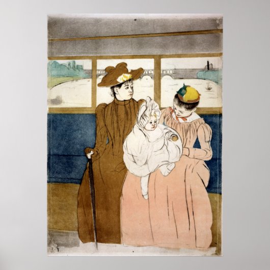 Im Omnibus - Mary Cassatt - 1891 Poster (Vorne)