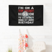 I'm On A Top Secret Mission To Celebrate Birthday Banner (Insitu)