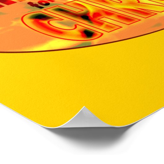 I'm on fire for CHRIST Poster (Ecke)