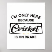 Im Only Here Because Cricket  Poster (Vorne)