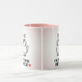 I'm Only Here For The Cat" Cute Kawaii Illustratio Tasse (Zentrum)