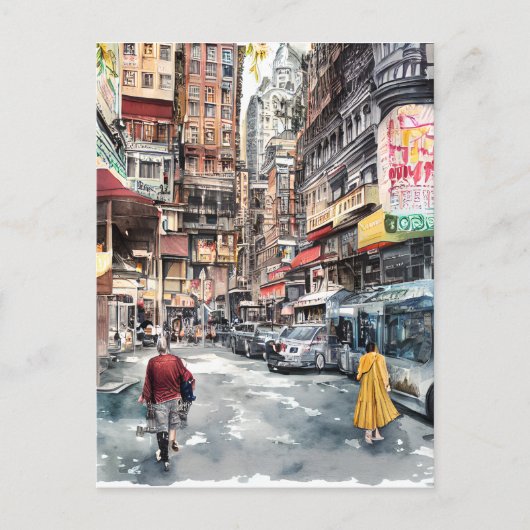 Im Osten der Stadt, Japan, Tokio Postkarte (Vorderseite)