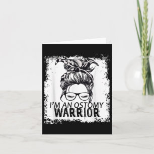 Im Ostomy Warrior, Funny Design Ostomy Disease Karte