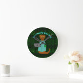 I'm Otter-ly Into Tech Runde Wanduhr (Zuhause)