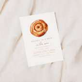 Im Oven-Baby-Duschbad ist ein Brötchen Einladung