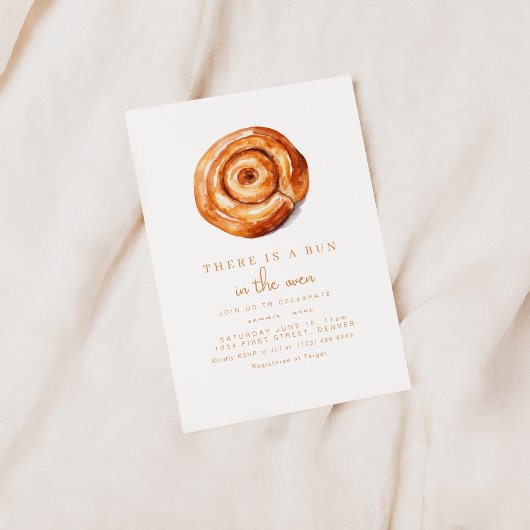 Im Oven-Baby-Duschbad ist ein Brötchen Einladung