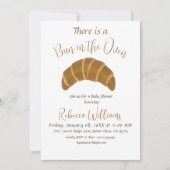 Im Oven - Croissant Baby Shower gibt es einen Bun Einladung (Vorderseite)