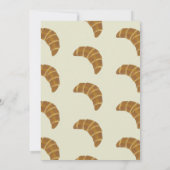 Im Oven - Croissant Baby Shower gibt es einen Bun Einladung (Rückseite)