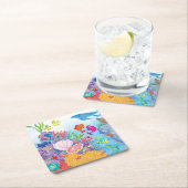 Im Ozean Rechteckiger Pappuntersetzer (Vor Ort)