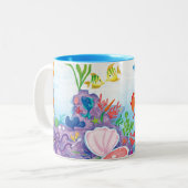 Im Ozean Zweifarbige Tasse (Vorderseite Links)