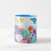 Im Ozean Zweifarbige Tasse (Mittel)