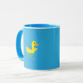 I'm paddling as fast as I can Motivational Ducks Tasse (Vorderseite Links)