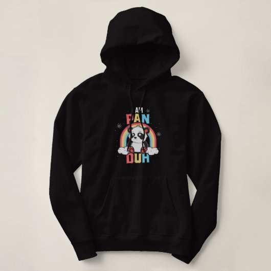Im Pan Duh Panda Pansexual Pride Hoodie (Design vorne)