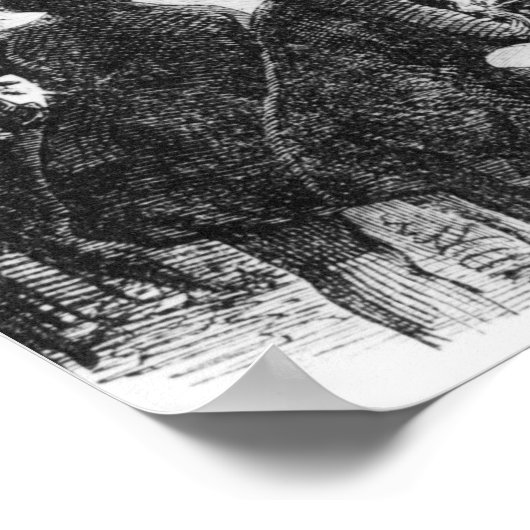 Im Pariser Bourse, 1846 Poster (Ecke)