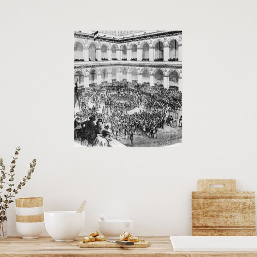 Im Pariser Bourse, 1846 Poster (Küche)