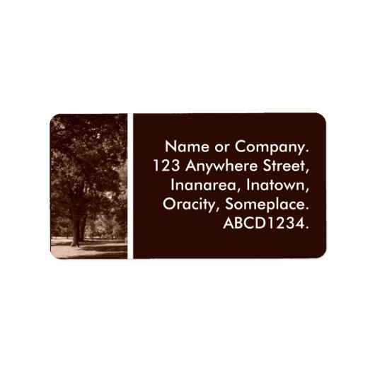 Im Park Adressaufkleber (Vorne)