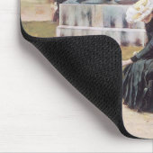 Im Park mit Pekingese Mousepad (Ecke)