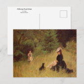 Im Park von Berthe Morisot Postkarte (Vorne/Hinten)