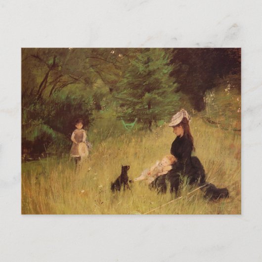Im Park von Berthe Morisot Postkarte (Vorderseite)