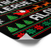 I'm Participating Leave Me Alone Ugly Christmas Sw Poster (Ecke)