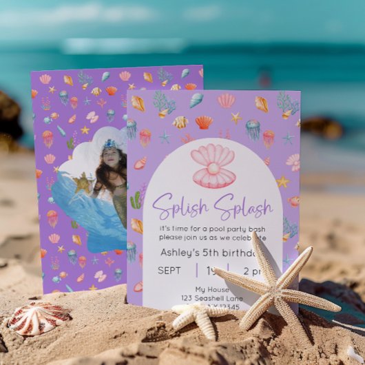 Im Party des Sea Pool zum Foto Einladung