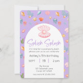 Im Party des Sea Pool zum Foto Einladung (Vorderseite)