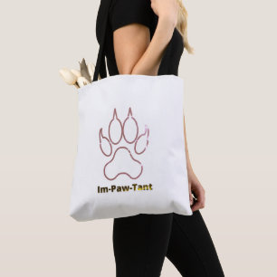 Im-Paw-Tant All-Over-Print-Tasche, Schulterschluss Tasche