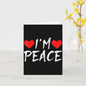 I'm Peace Funny Couples Tee Valentine's Day Couple Karte (Gelbe Blume)