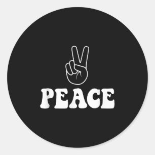 Im Peace Funny Matching Paares Outfit für Ehefrau Runder Aufkleber