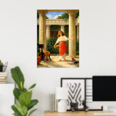 Im Peristyl von John William Waterhouse Poster (Heimbüro)