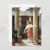 Im Peristyle von John William Waterhouse Postkarte (Vorne/Hinten)