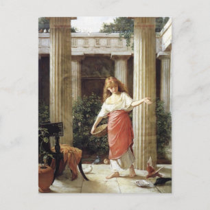 Im Peristyle von John William Waterhouse Postkarte