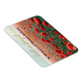 Im Personalisierten Mohnfeld von Memory Veteran Magnet (Rechte Seite)
