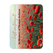 Im Personalisierten Mohnfeld von Memory Veteran Magnet (Vertikal)