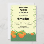 Im Pflaster ist ein neuer Kürbis Einladung (Vorderseite)