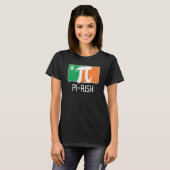 I'm Pi Rish St Patrick's Day Irish Flag C Distress T-Shirt (Vorne ganz)