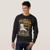 Im Pit Bull Terrier Owner Dog Liebe R Vater Mama B Sweatshirt (Vorne ganz)