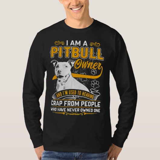 Im Pit Bull Terrier Owner Dog Liebe R Vater Mama B T-Shirt (Vorderseite)