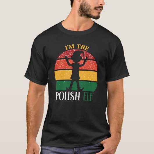 Im polnischen Elf Matching Christmas Classic T-Shi T-Shirt (Vorderseite)