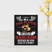 Im Pool Player Funny Sarcasm Billiard und Snooke Karte (Gelbe Blume)