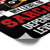 Im Pool Player Funny Sarcasm Billiard und Snooke Poster (Ecke)