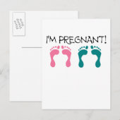 IM PREGNANT.png Ankündigungspostkarte (Vorne/Hinten)