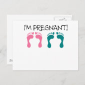 IM PREGNANT.png Ankündigungspostkarte (Vorne/Hinten)