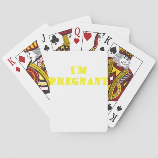 Im Pregnant Spielkarten (Rückseite)