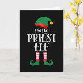 Im Priester Elf passt Weihnachten zusammen Karte (Gelbe Blume)