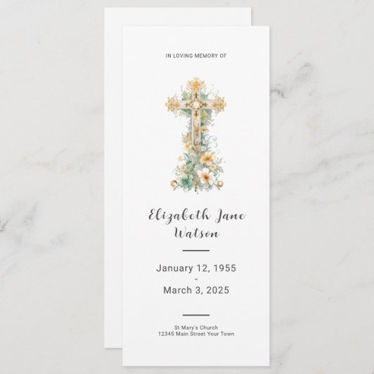 Im Programm zur Beerdigung von Erinnerungen: Blume (Vorne/Hinten)