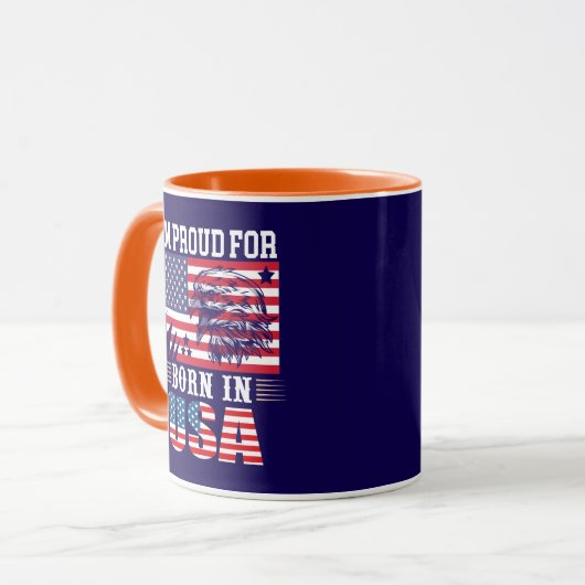 I'm Proud For Born in USA-62974 Tasse (Vorderseite Links)
