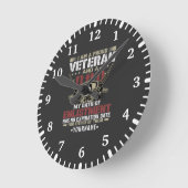 I'm Proud to Be A Veteran and A Dad Runde Wanduhr (Winkel)